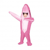 Uppblåsbar Maskeraddräkt Haj För Barn, Rosa Uppblåsbar Maskeraddräkt Haj För Barn, Rosa