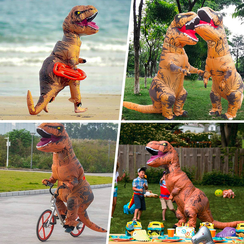 Uppblåsbar Maskeraddräkt XXL T-Rex