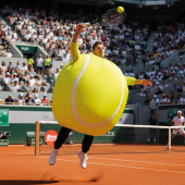 Uppblåsbar Maskeraddräkt Tennisboll Uppblåsbar Maskeraddräkt Tennisboll
