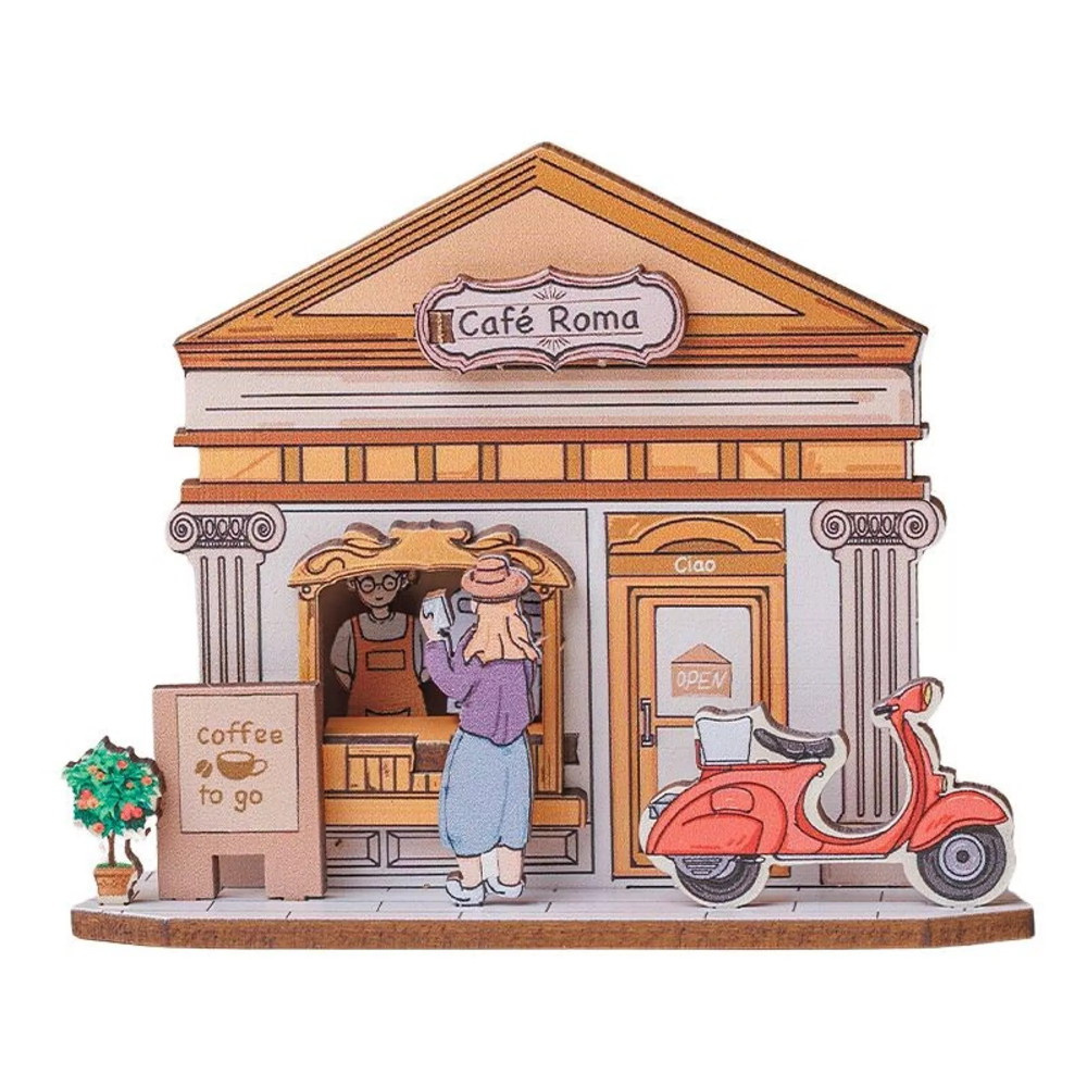 Gör Det Själv Kylskåpsmagnet - Coffee Shop