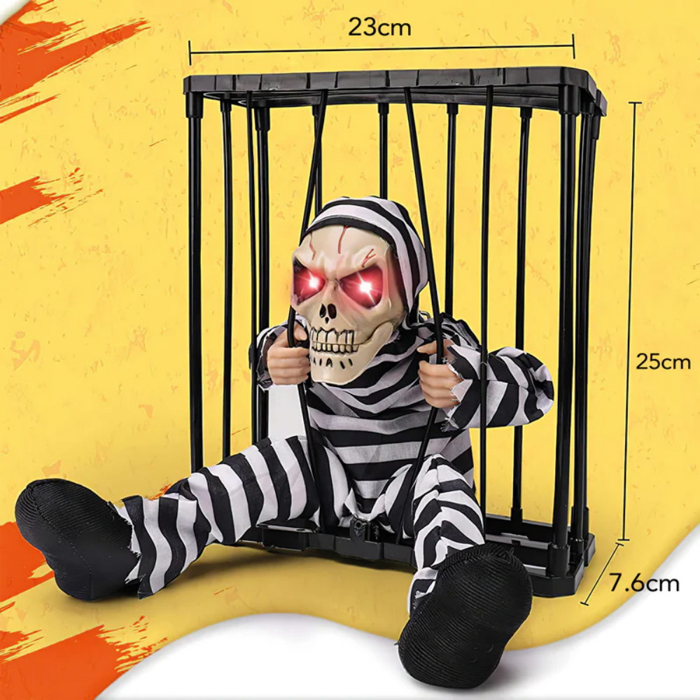 Talande skelettdekoration