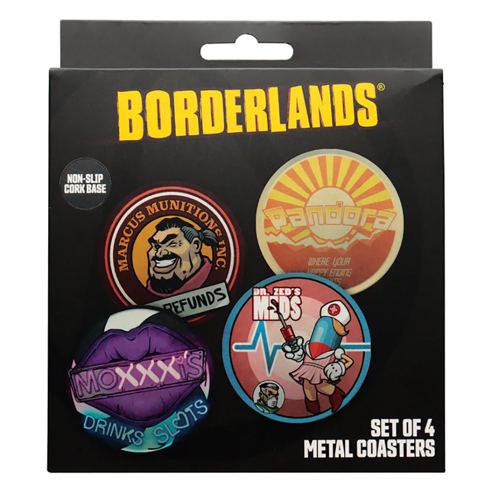Borderlands Coasters 4 Pack