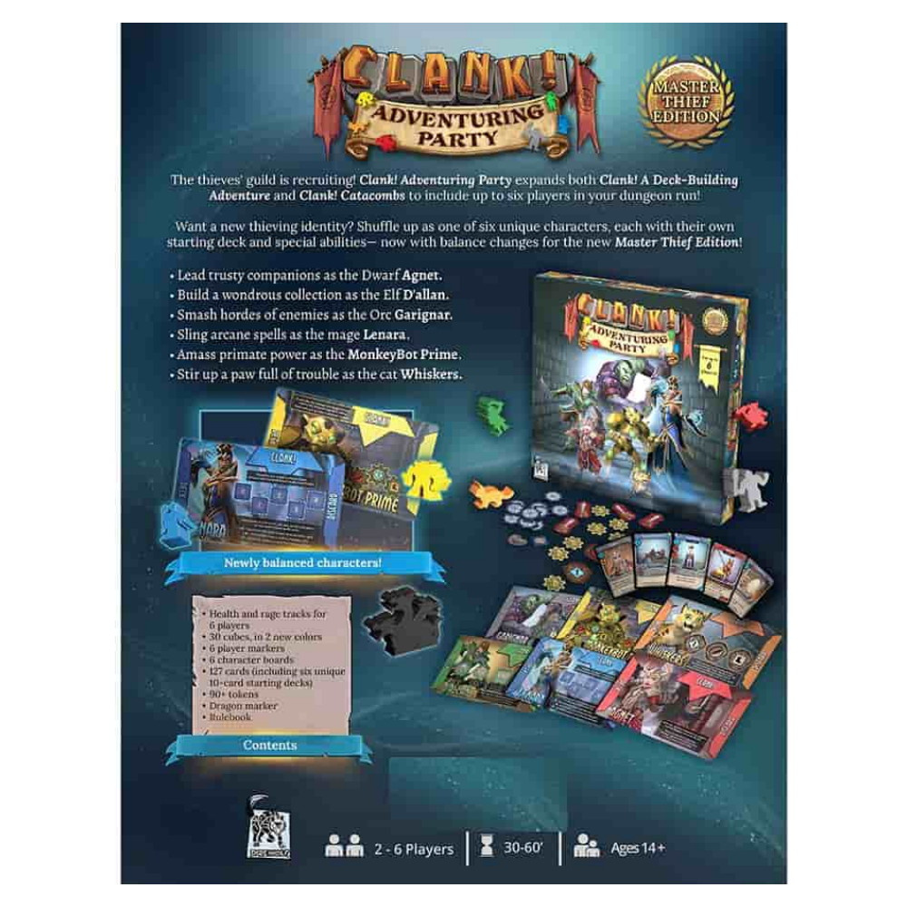 Clank!: Adventuring Party - Master Thief Edition