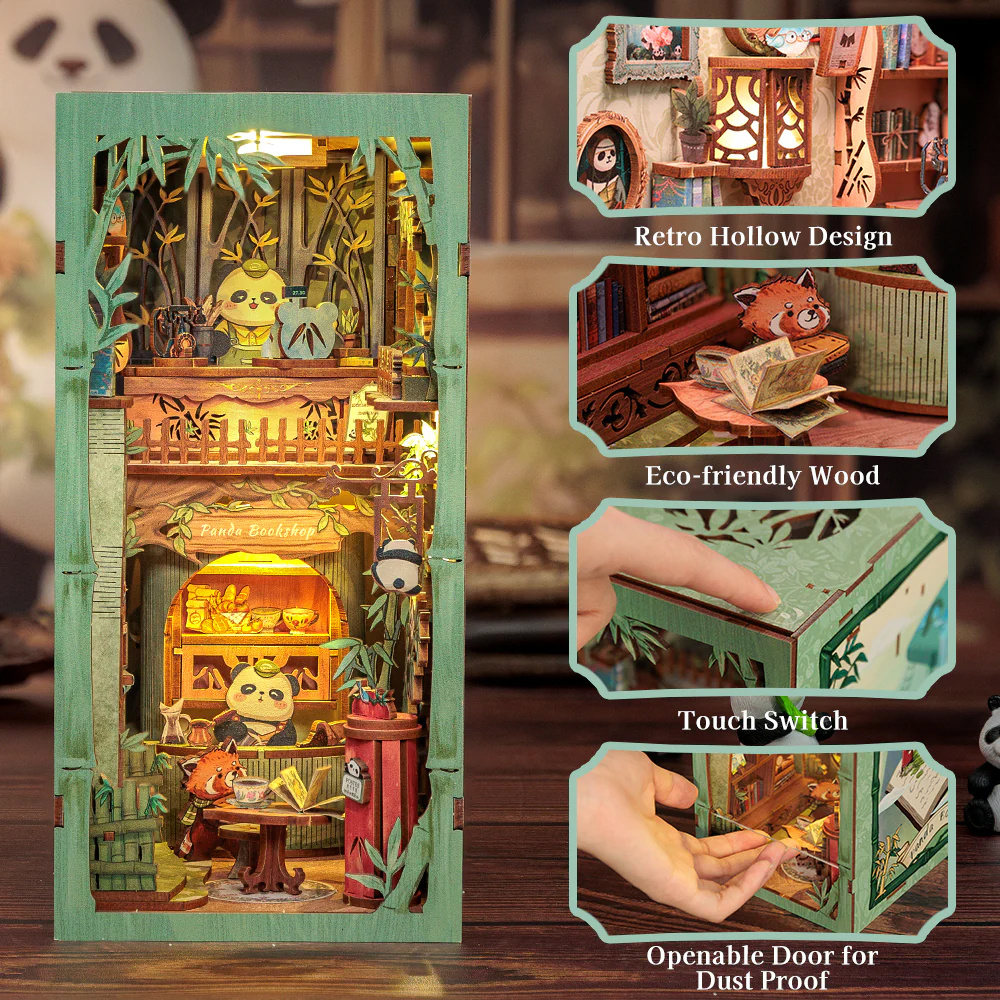 Cutebee Book Nook - Panda Bookshop
