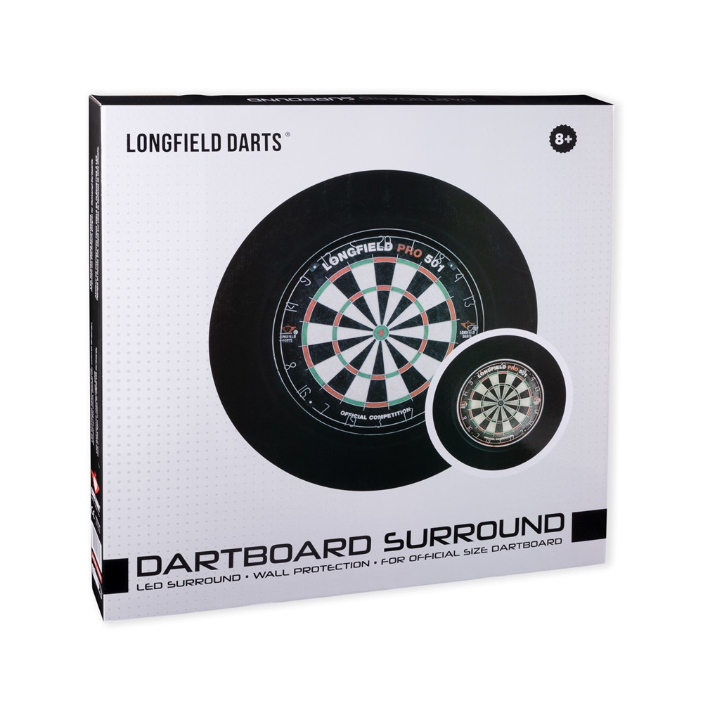 LED Dartsurround Svart