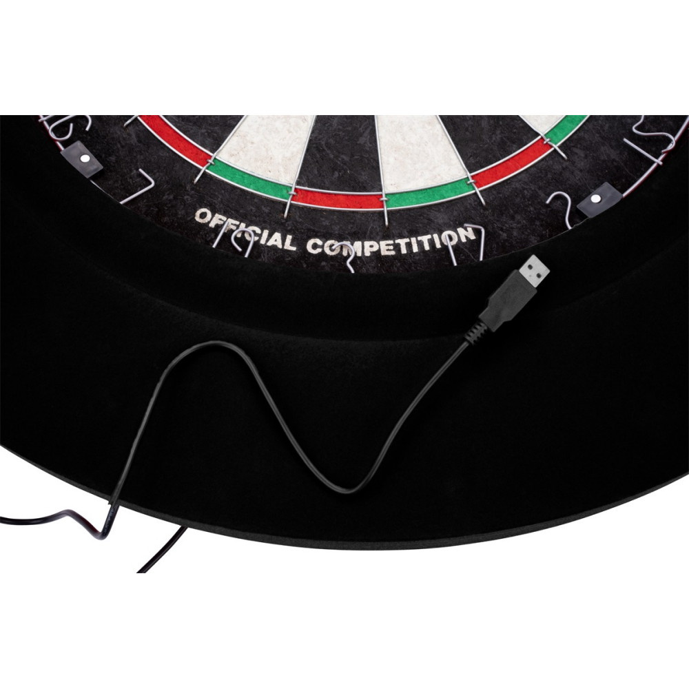 LED Dartsurround Svart