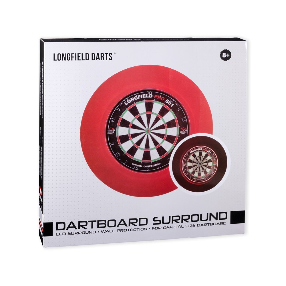 LED Dartsurround Röd