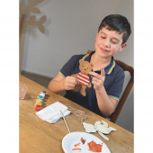 Träfigurer För Målning - Sprattelbjörn Träfigurer För Målning - Sprattelbjörn