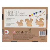 Träfigurer För Målning - Ekorrsfamilj Träfigurer För Målning - Ekorrsfamilj