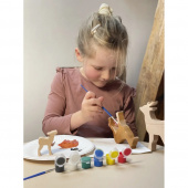 Träfigurer För Målning - Rådjursfamilj Träfigurer För Målning - Rådjursfamilj