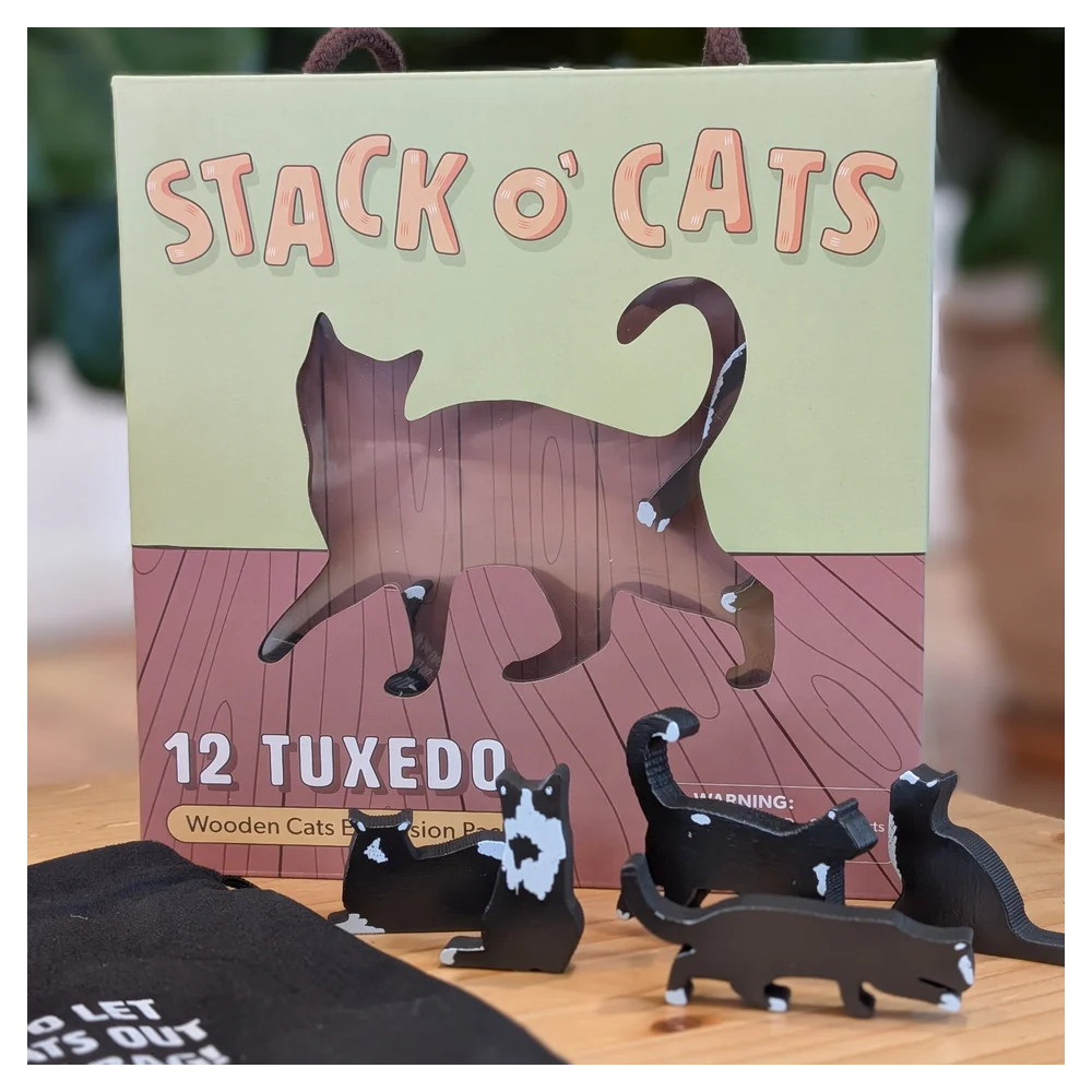 Stack O' Cats - 12 Tuxedo