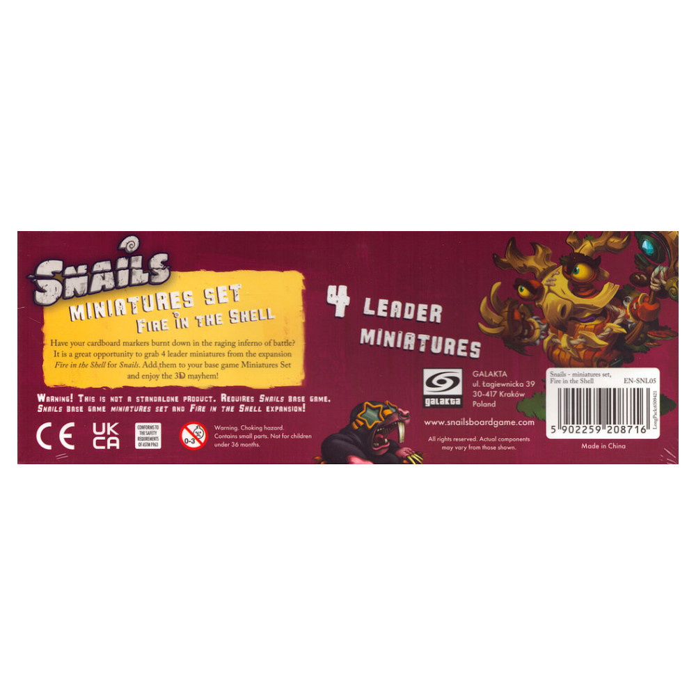 Snails: Miniatures Set - Fire in the Shell (Exp.)