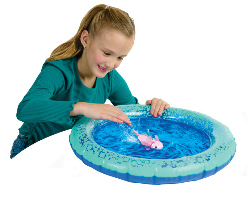 Fingerlings Axolot med Uppblåsbar Pool