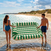 Flotea® XXL Badmadrass – Beige och Grön Flotea® XXL Badmadrass – Beige och Grön