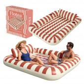 Flotea® XXL Badmadrass – Beige och Terrakotta Flotea® XXL Badmadrass – Beige och Terrakotta