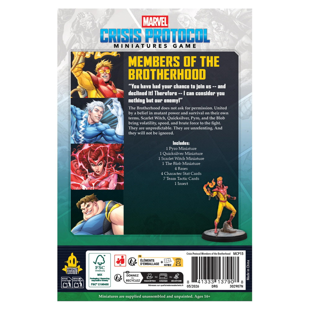 Marvel: Crisis Protocol -  Members of the Brotherhood Affiliation Pack (Exp.)
