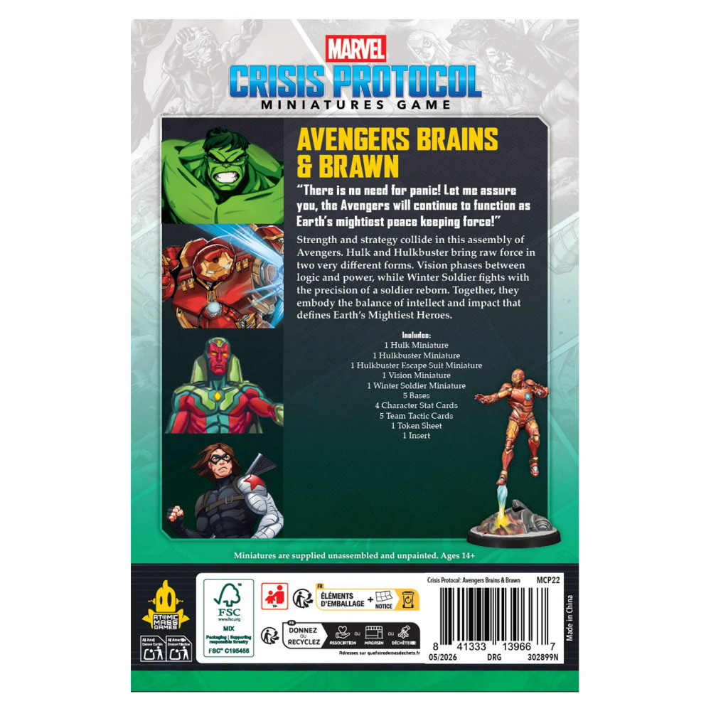 Marvel: Crisis Protocol -  Avengers Brains & Brawn (Exp.)