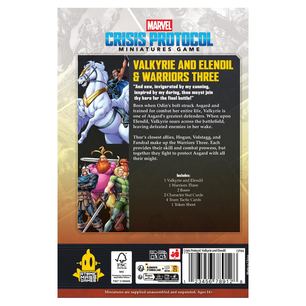 Marvel: Crisis Protocol -  Valkyrie on Elendil and Warriors Three (Exp.)