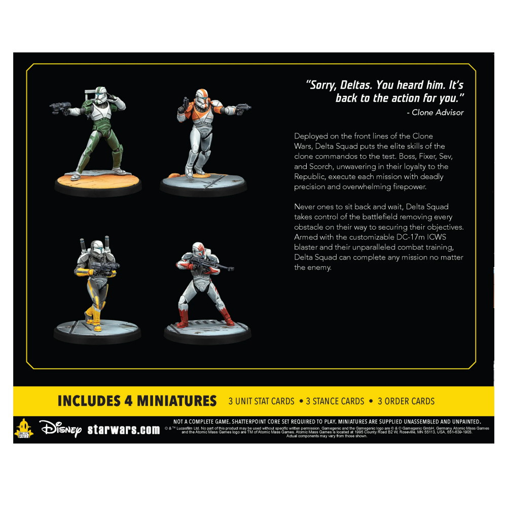 Star Wars: Shatterpoint - Delta Squad, Form Up Squad Pack (Exp.)