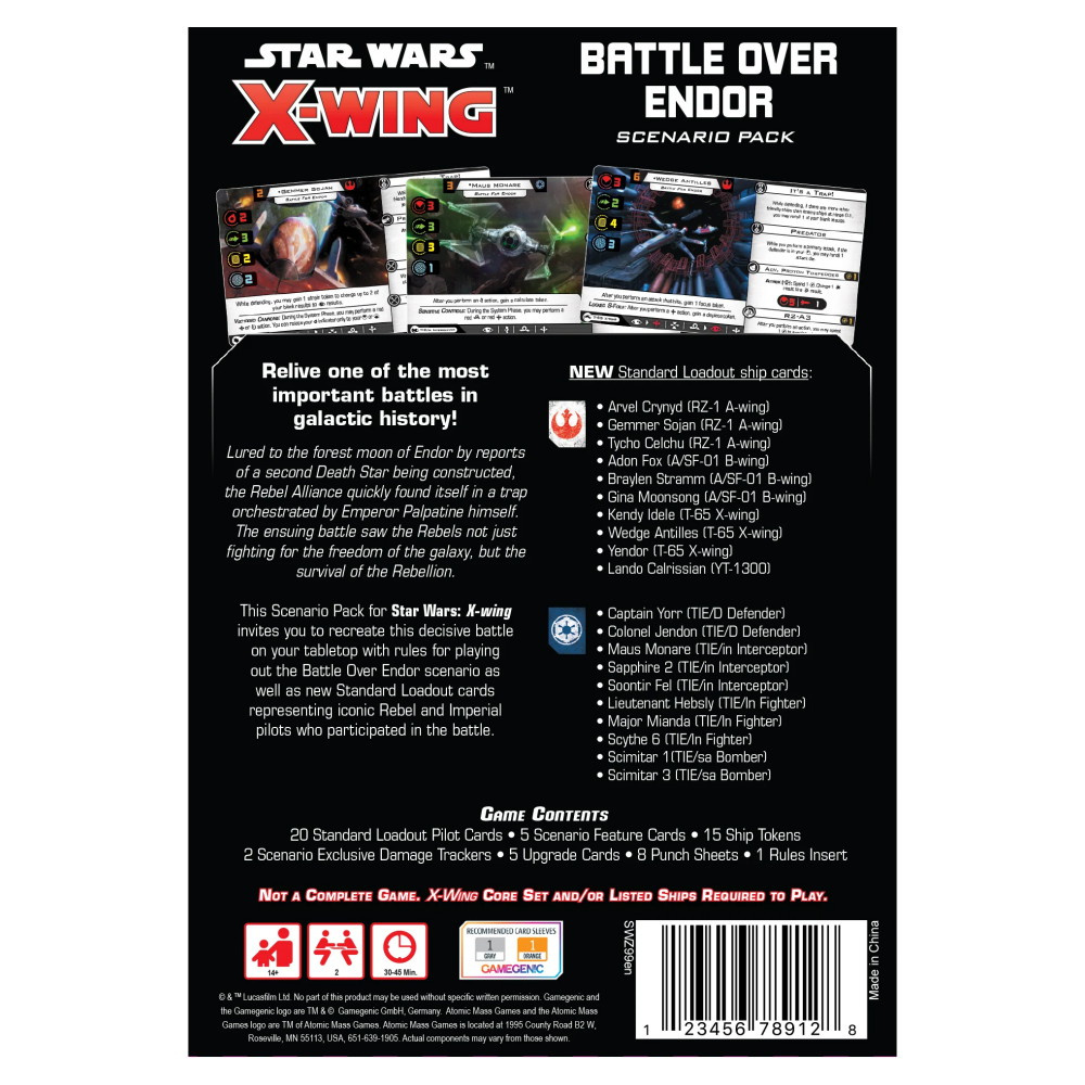 Star Wars: X-Wing - Battle Over Endor Scenario Pack (Exp.)