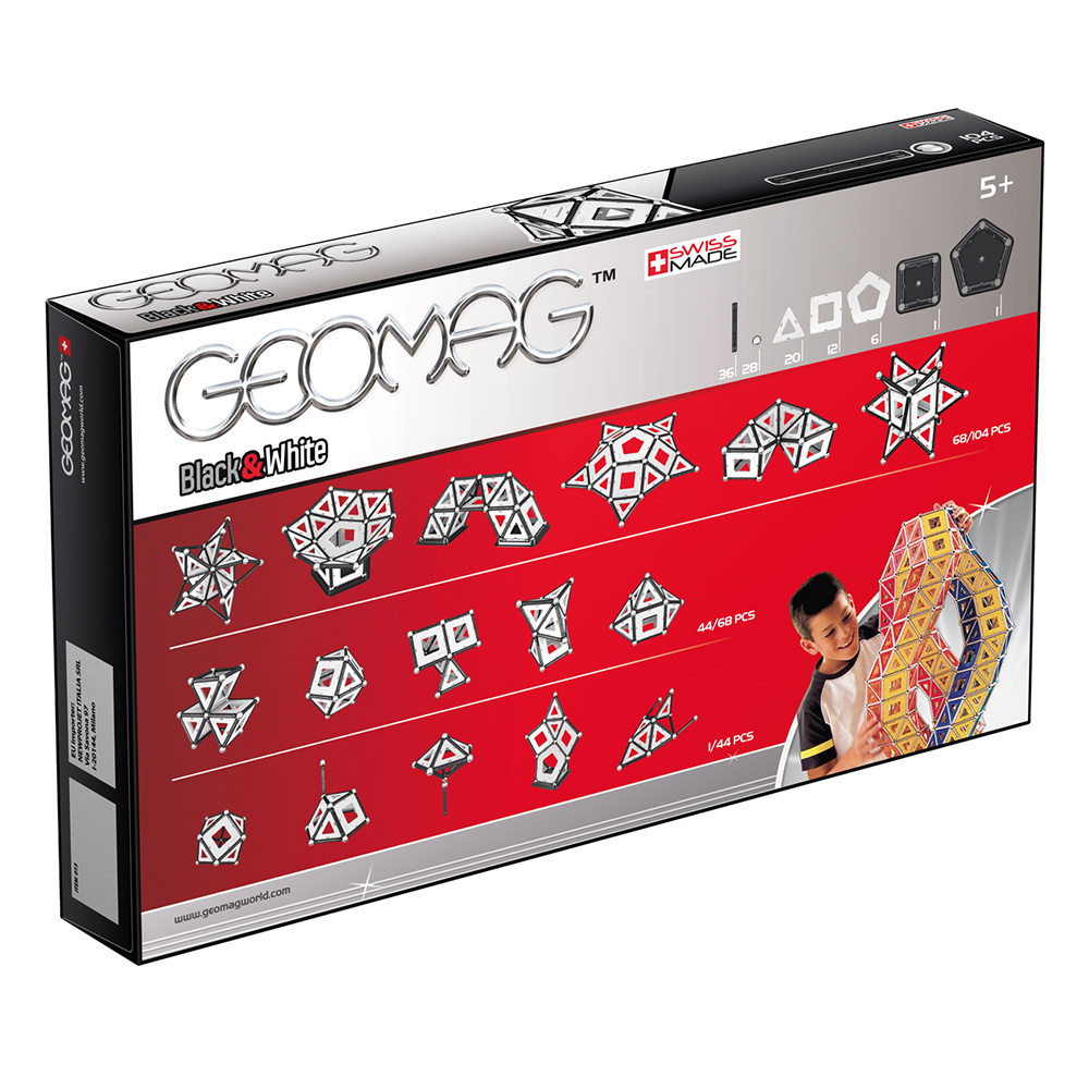 Geomag Black & White - 104 Bitar
