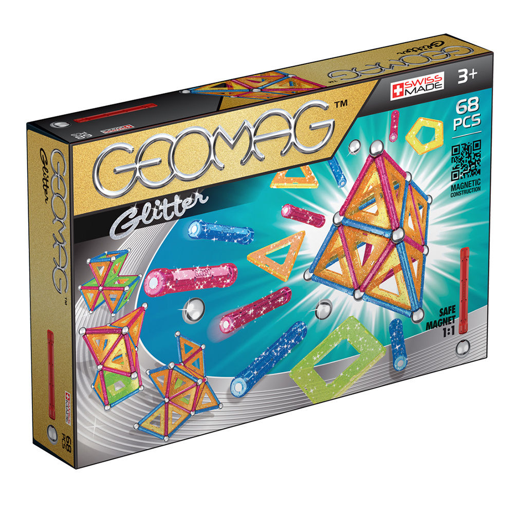 Geomag - Glitter 68 delar