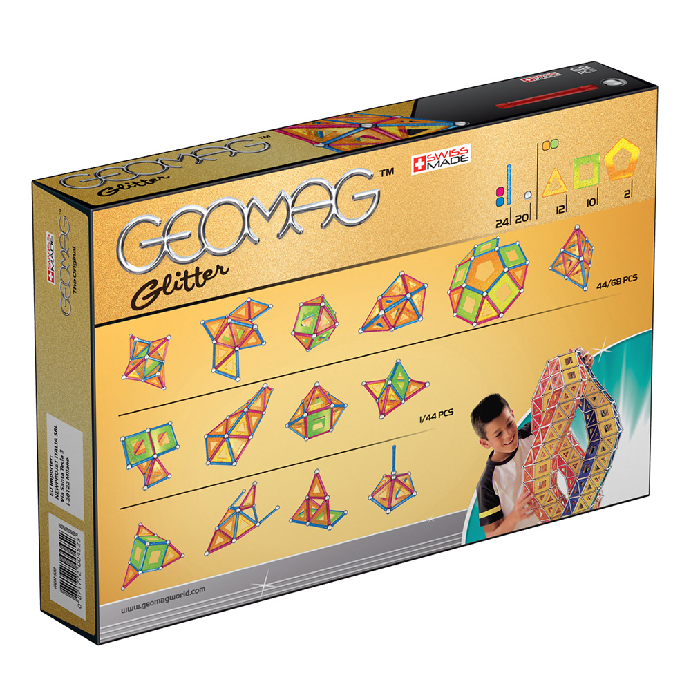 Geomag - Glitter 68 delar