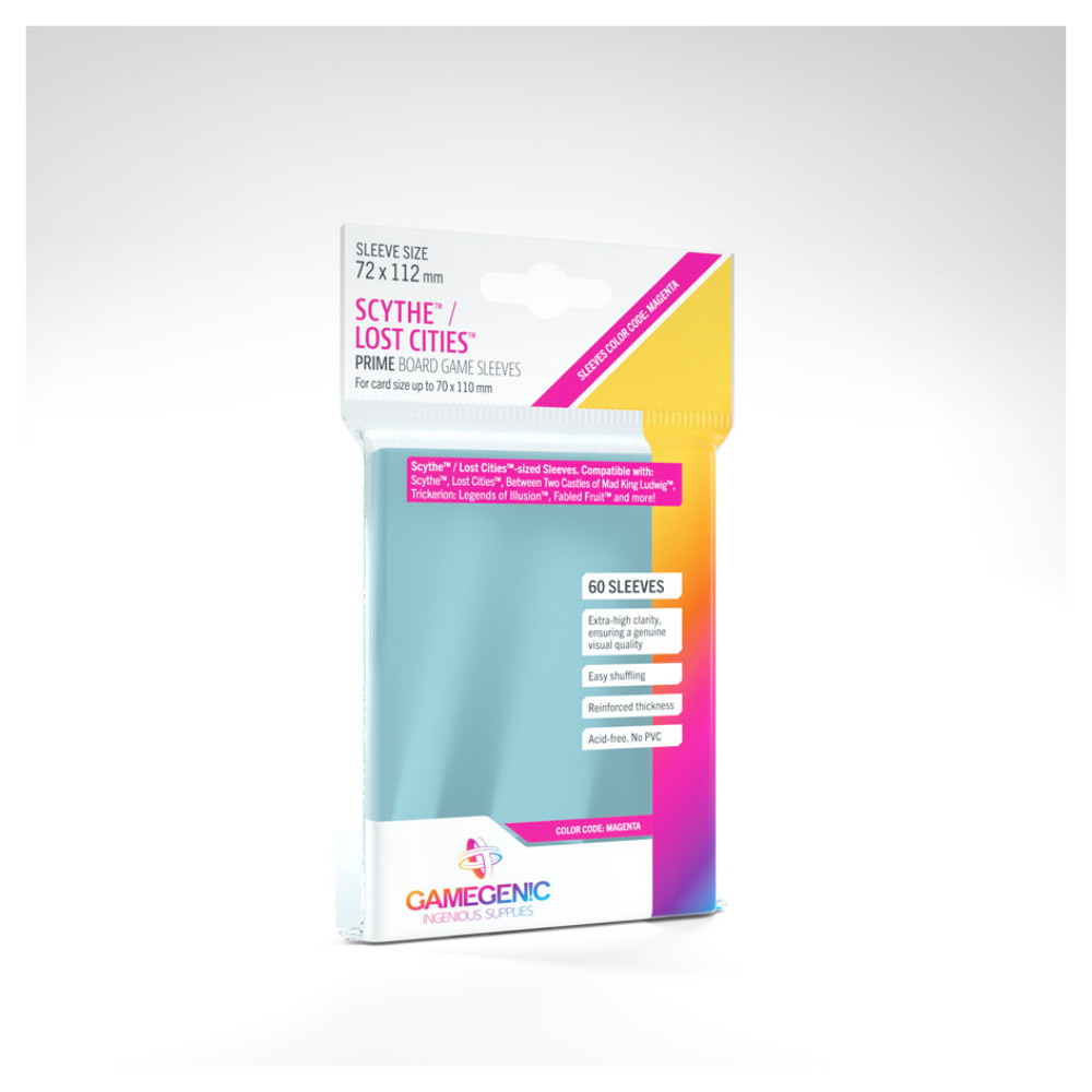 GameGenic Prime Sleeves Clear 70 x 110 mm