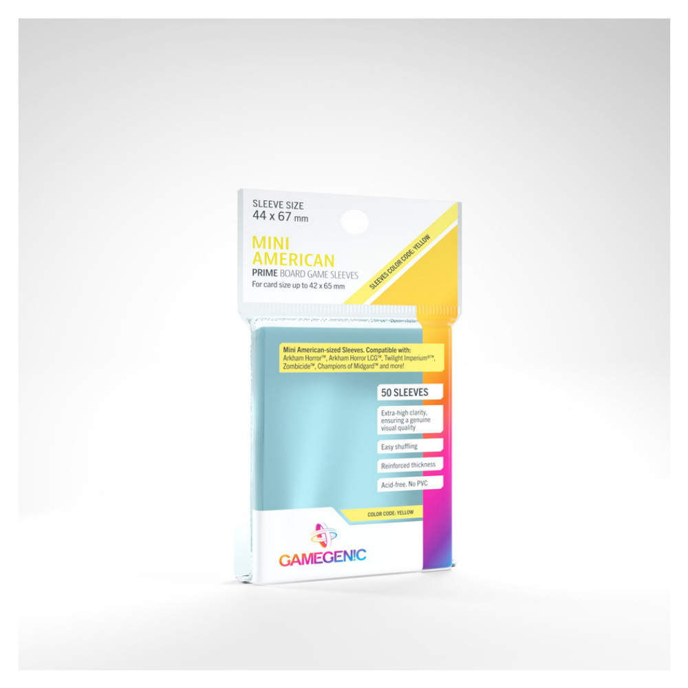 GameGenic Prime Sleeves Clear 42 x 65 mm
