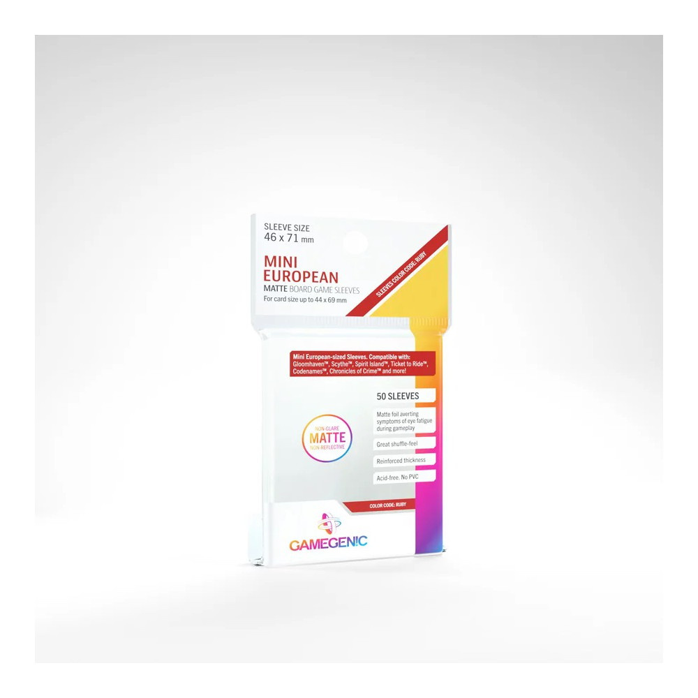 GameGenic Matte Sleeves Clear 44 x 69 mm
