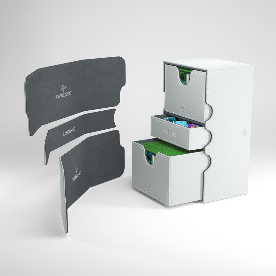 GameGenic Stronghold 200+ Convertible Deck Box (White)