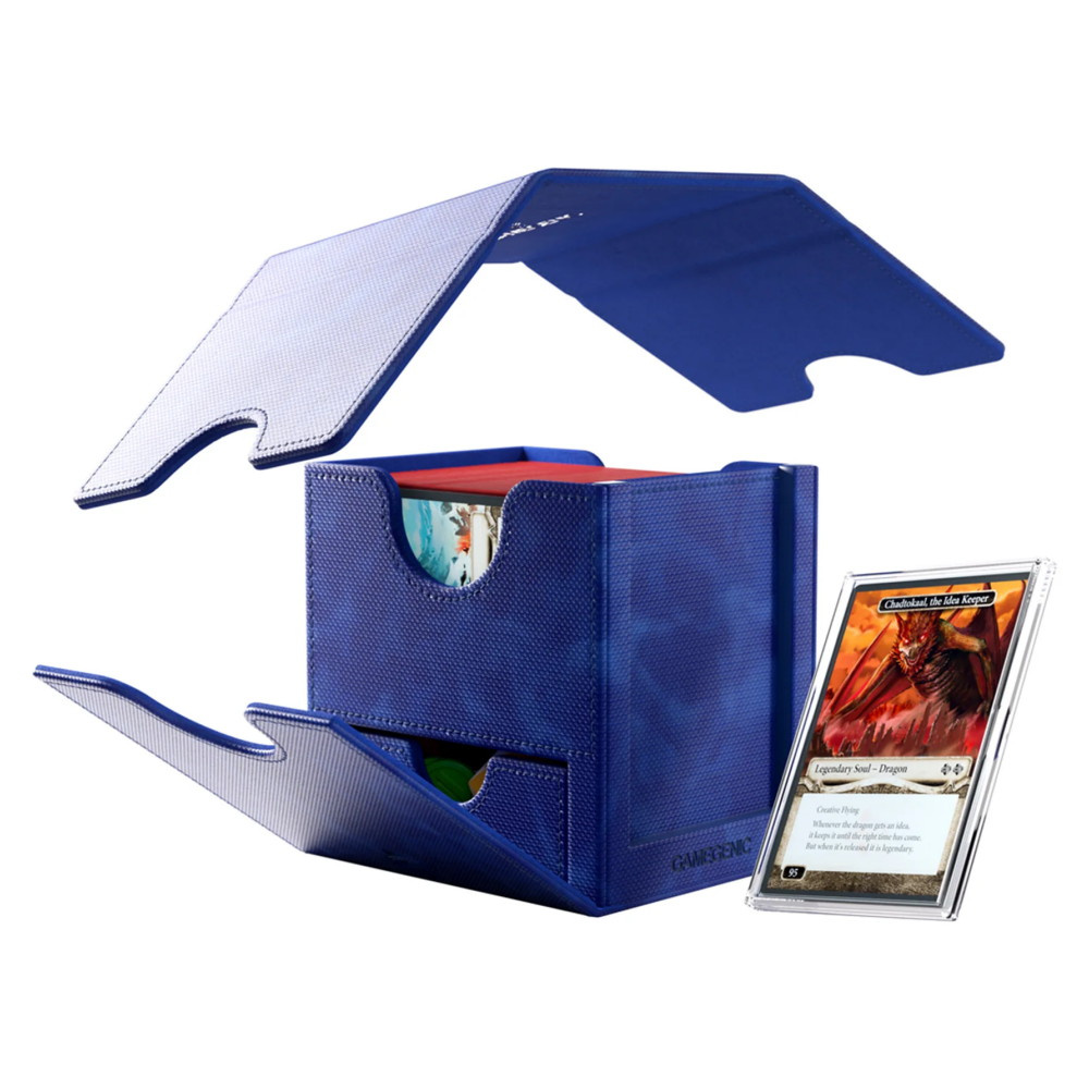 GameGenic Sidekick Pro 100+ XL Convertible Deck Box - Blue