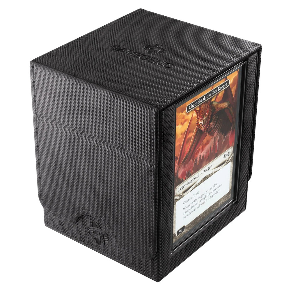 GameGenic Squire PLUS 100+ XL Convertible Deck Box - Black