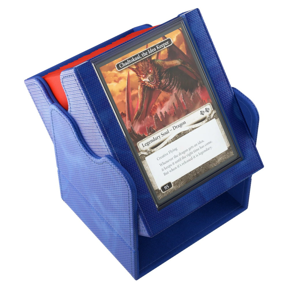 GameGenic Squire PLUS 100+ XL Convertible Deck Box - Blue