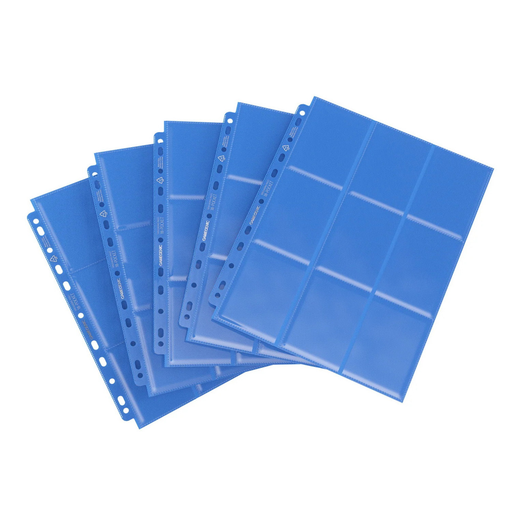 18-Pocket Side-Loading Pages - Blue (10-Pack)