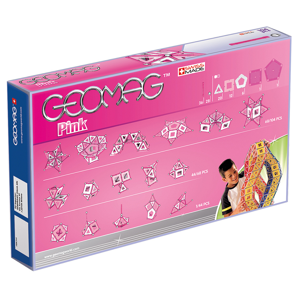Geomag - Pink 104 delar