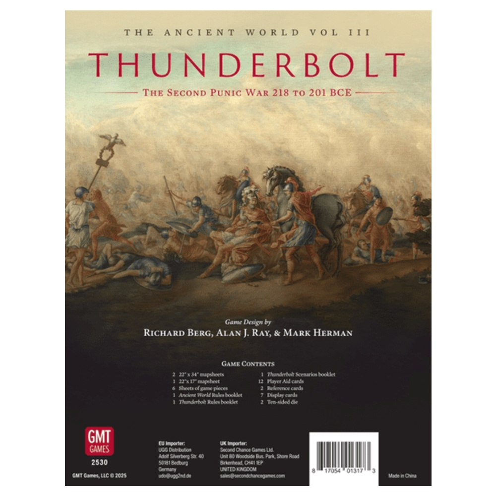 Thunderbolt: The Second Punic War 218 to 208 BC