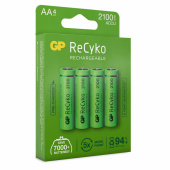 GP ReCyko AA-batteri, 2100mAh, 4-pack