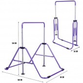 Hopfällbar Gymnastikstång För Barn, Lila Hopfällbar Gymnastikstång För Barn, Lila