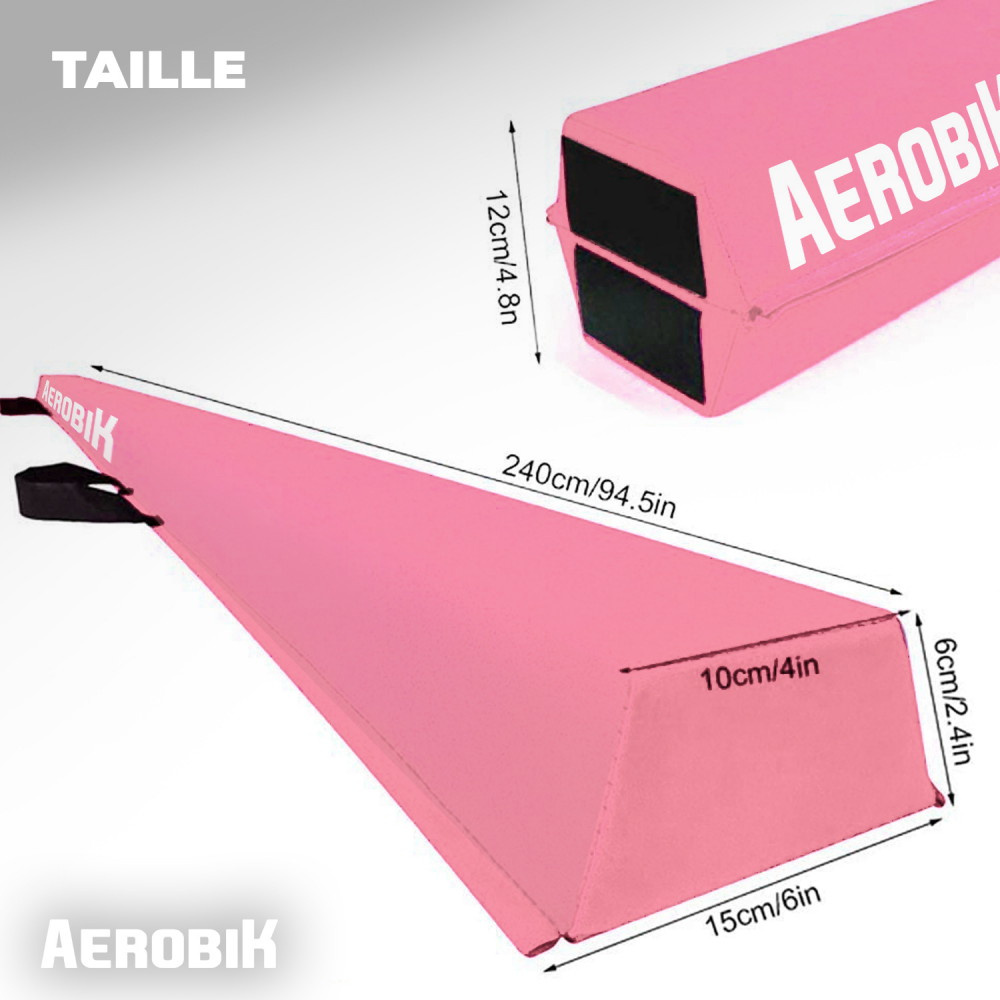 Gym Beam Pro - Gymnastikbom - Rosa