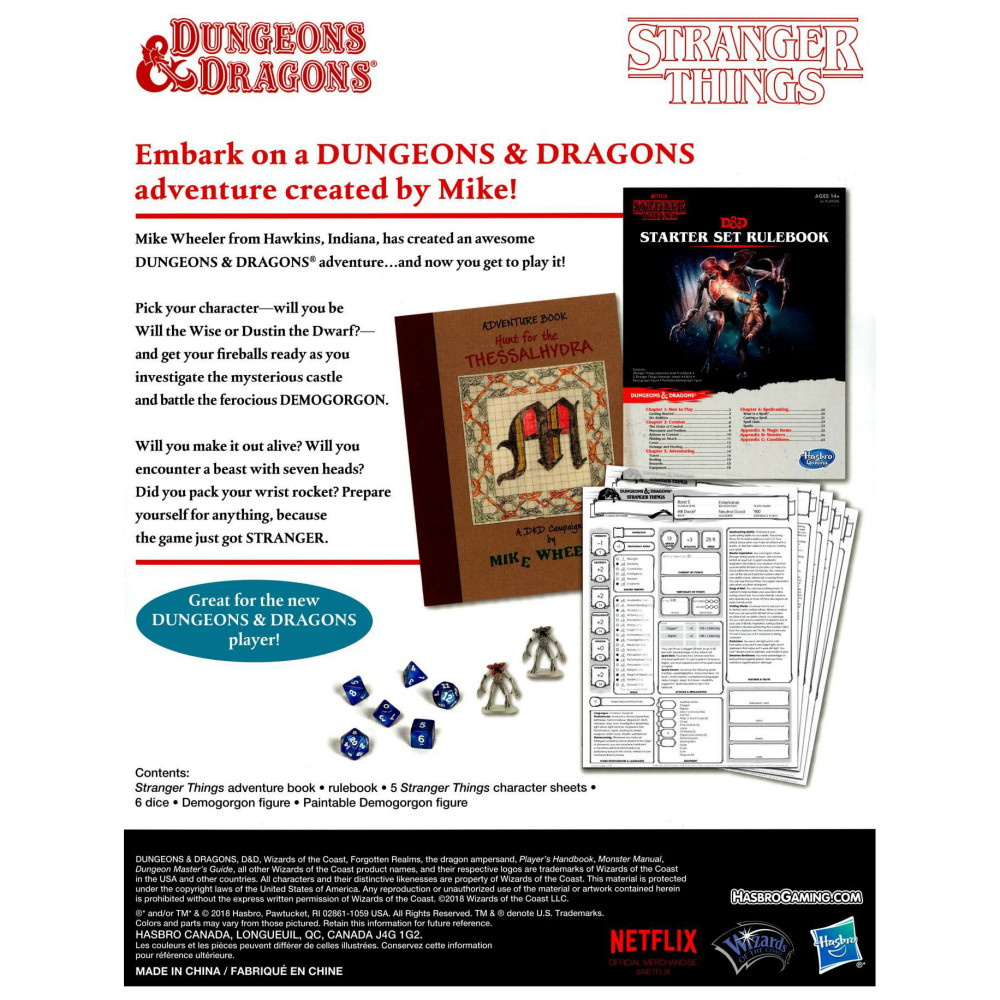 Stranger Things Dungeons & Dragons Starter Set