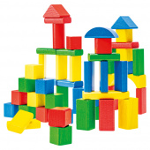Wooden Wonders - Coloured Wooden Blocks 50 delar i tub Wooden Wonders - Coloured Wooden Blocks 50 delar i tub