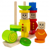 Wooden Wonders - Stacking Puzzle Figures 21 delar Wooden Wonders - Stacking Puzzle Figures 21 delar