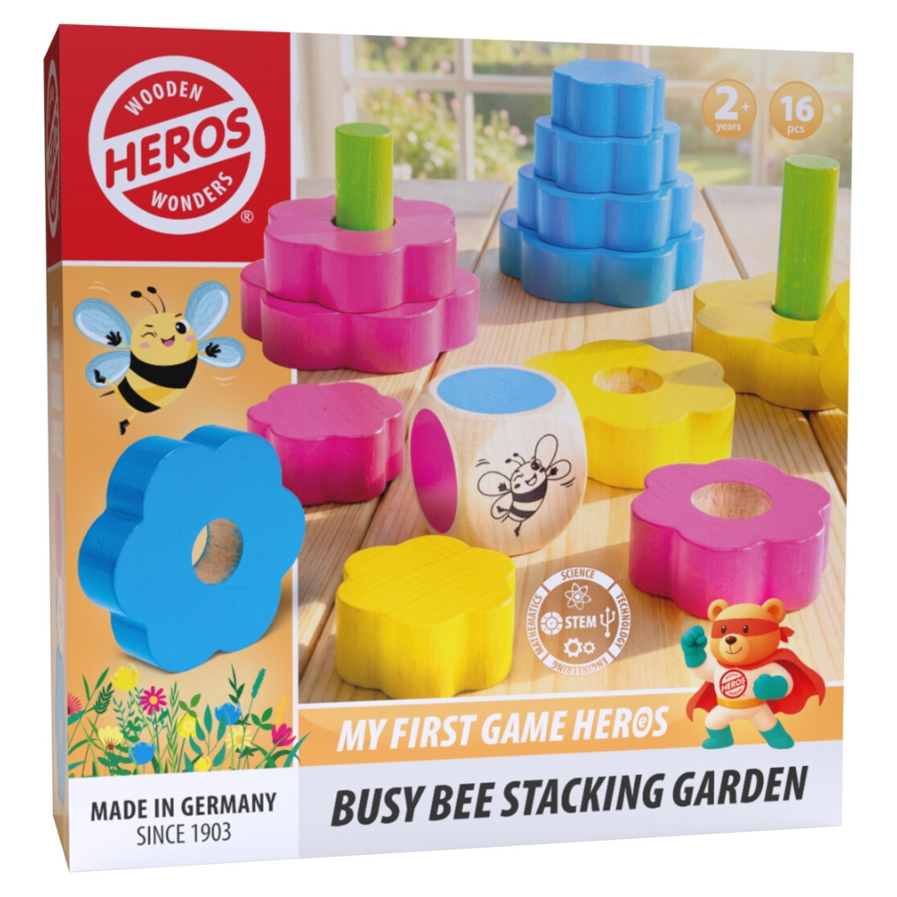 My First Game Heros Busy Bee Stacking Garden