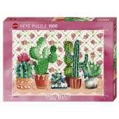 Heye Pussel: Cactus Family 1000 Bitar