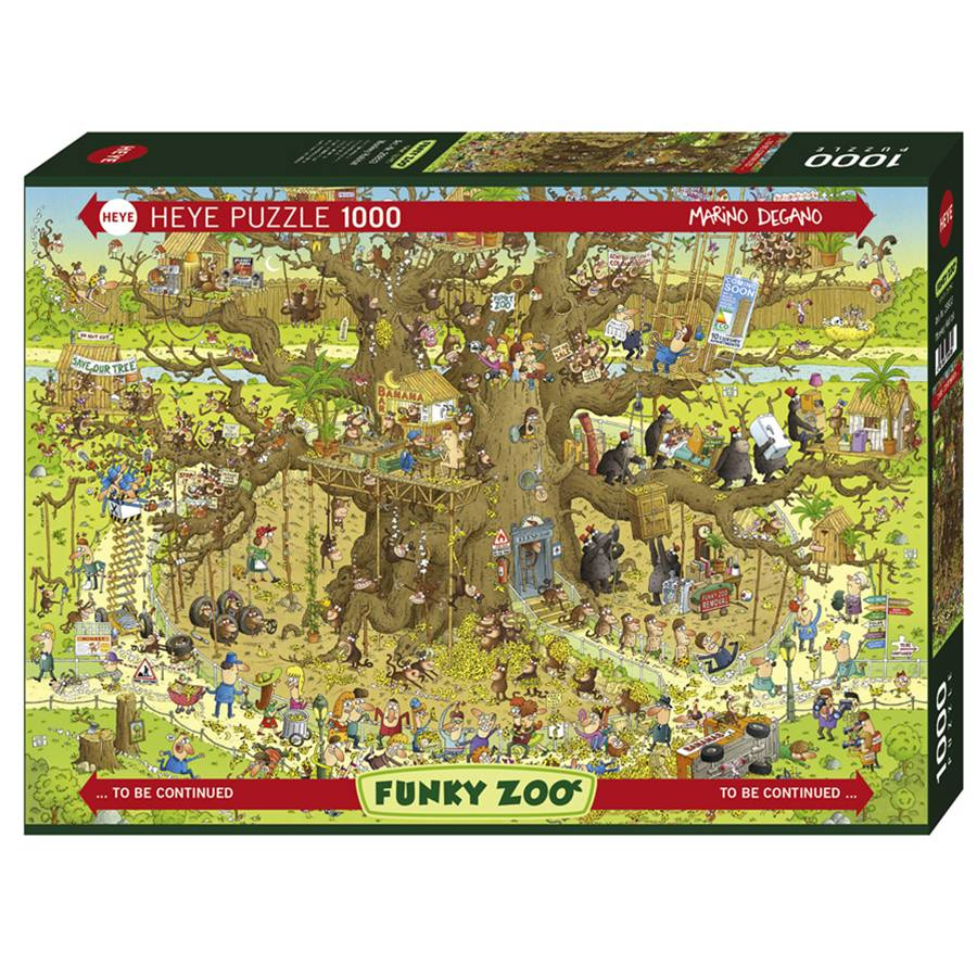 Heye Pussel: Monkey Habitat 1000 Bitar