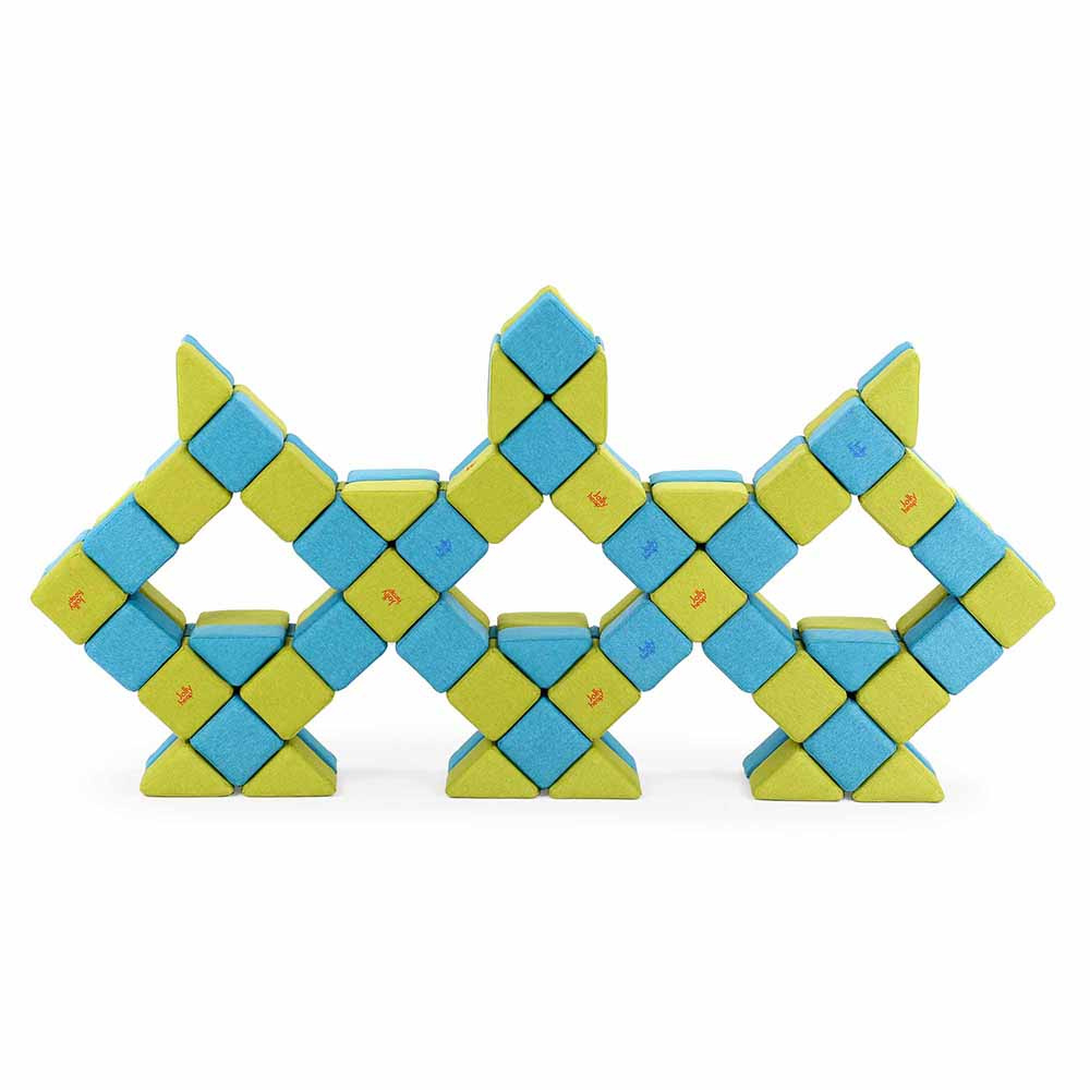 JollyHeap Mjuka Magnetiska Byggklossar 100