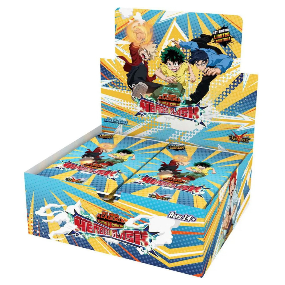My Hero Academia CCG: Heroes Clash Booster Display