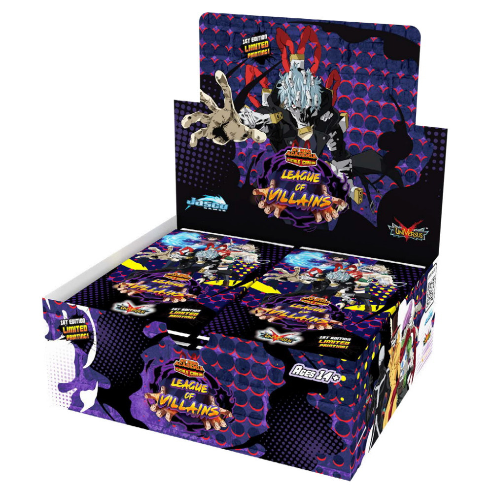 My Hero Academia CCG: League of Villains Booster Display