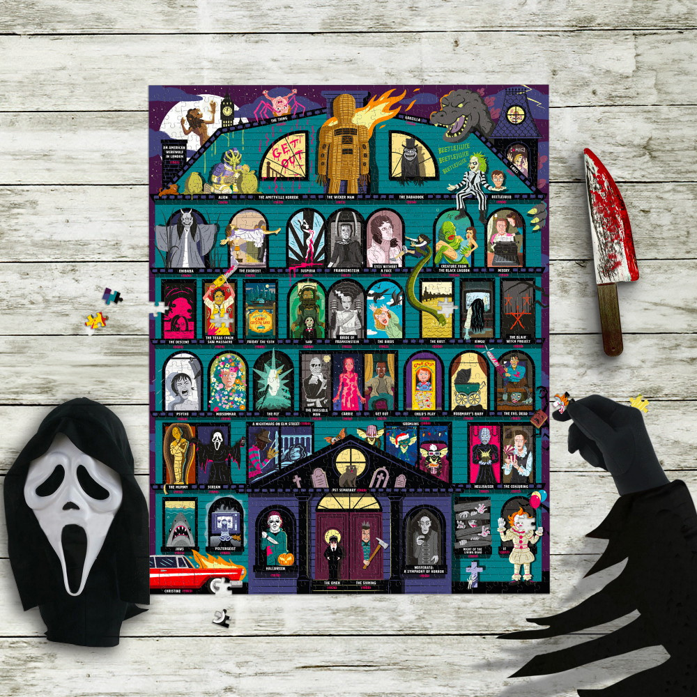 Ridley's Pussel - Bucket List 50 Skräckfilmer 1000 bitar